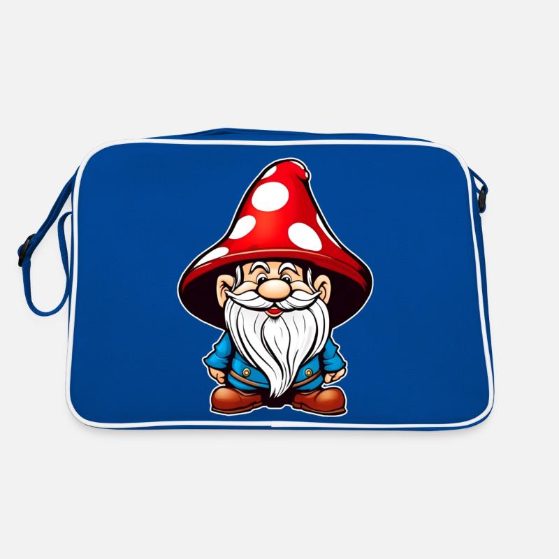Cute Toadstool Leprechaun Retro Bag