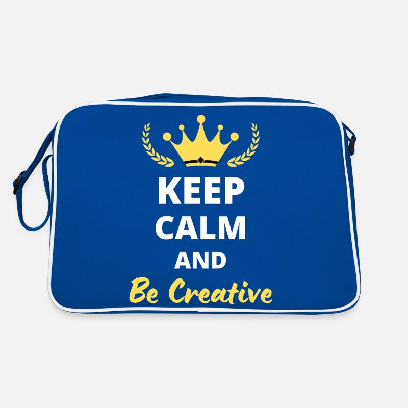 Keep Calm and Be Creative Sac Retro