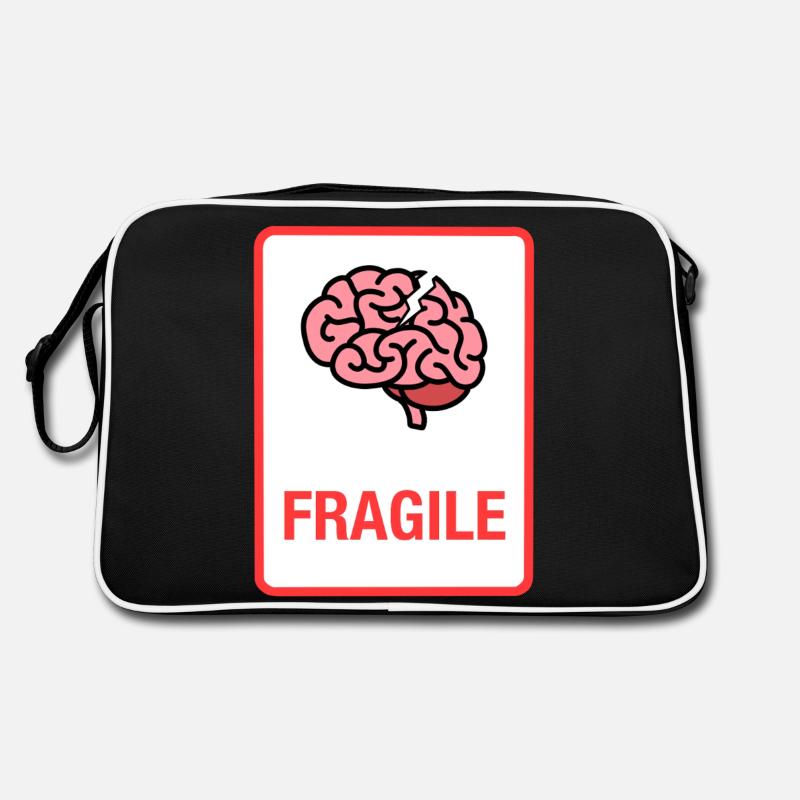 Zerbrechlich Retro Tasche