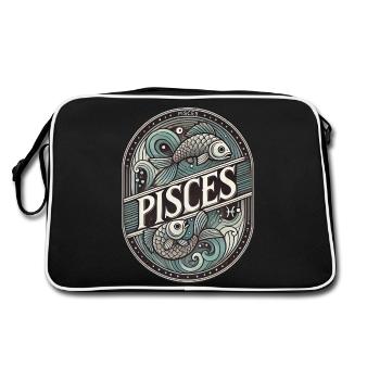 Pisces - Retro Bag - black/white - Back