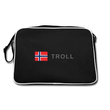 Troll - Sac Retro - noir/blanc - Dos
