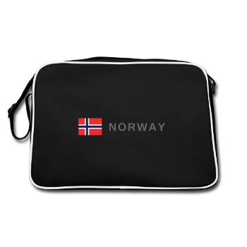 Norway - Retro Bag - black/white - Back