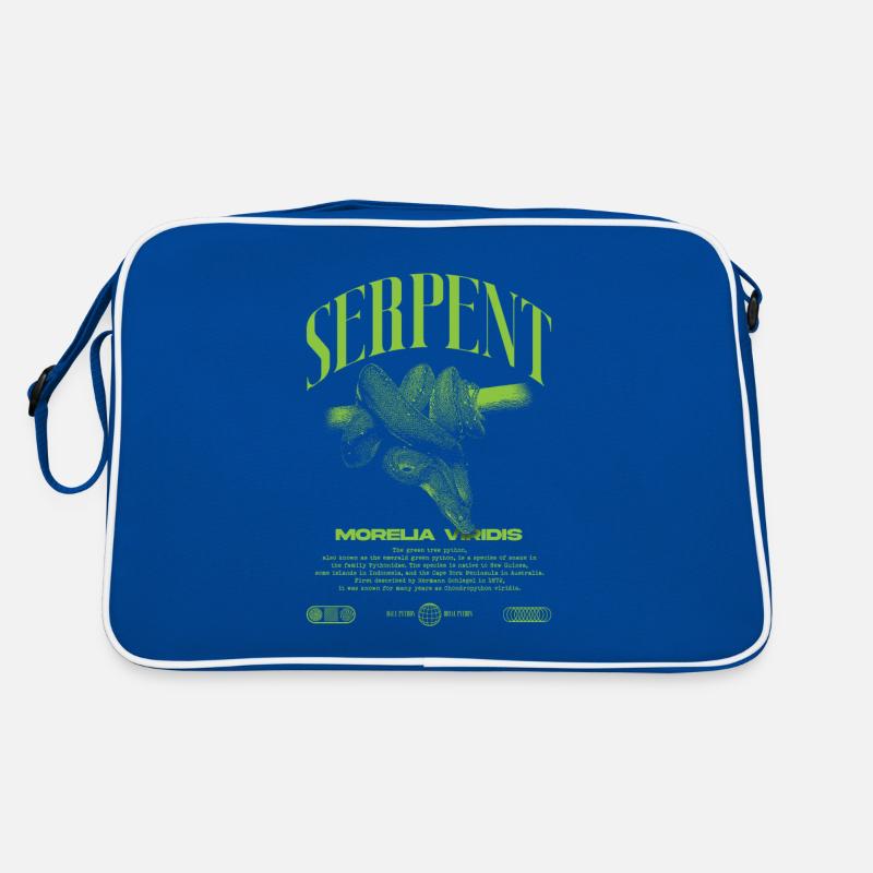 Green Tree Python Modern Reptile Keeper Streetwear Retro Bag