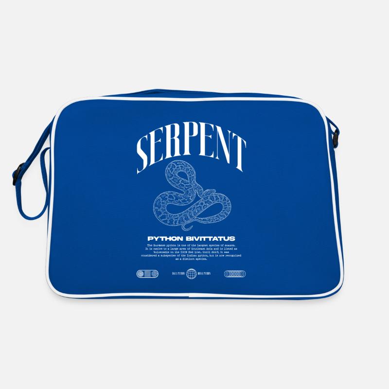 Burmese Python Modern Reptile Keeper Streetwear Retro Bag