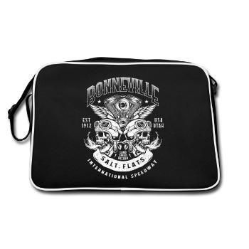 Bonneville Salt Flats Motard de course de moto - Sac Retro - noir/blanc - Dos