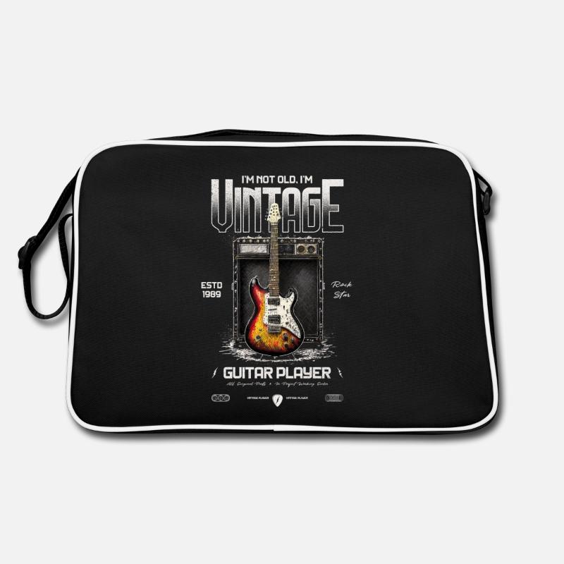 Ich bin nicht alt, ich bin ein Vintage-Retro-Gitarrist von 1989 Retro Tasche