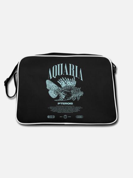 Rotfeuerfisch Marine Fish Keeper Moderne Streetwear - Retro Tasche - Schwarz/Weiß - Hinten