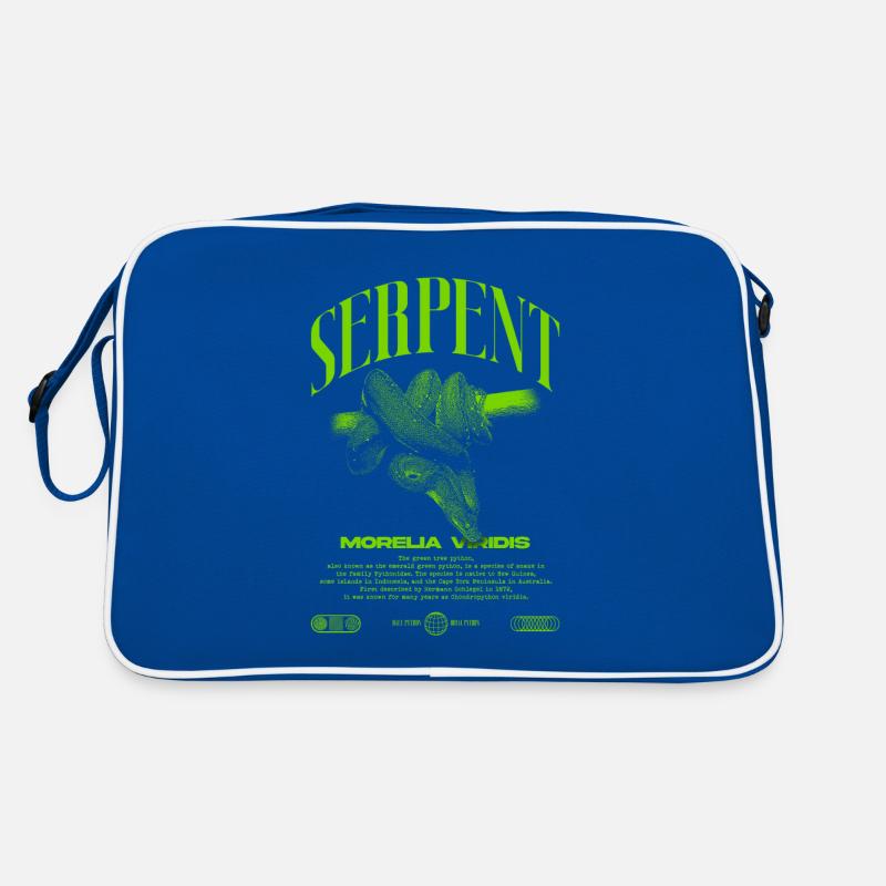 Grüner Baum Python Modern Reptile Keeper Streetwear Retro Tasche