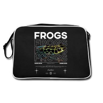 Ranitomeya Imitator Frog Streetwear Frog Keeper - Retro Bag - black/white - Back