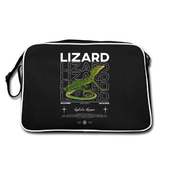 Moniteur d’arbre vert Streetwear gardien de lézard - Sac Retro - noir/blanc - Dos