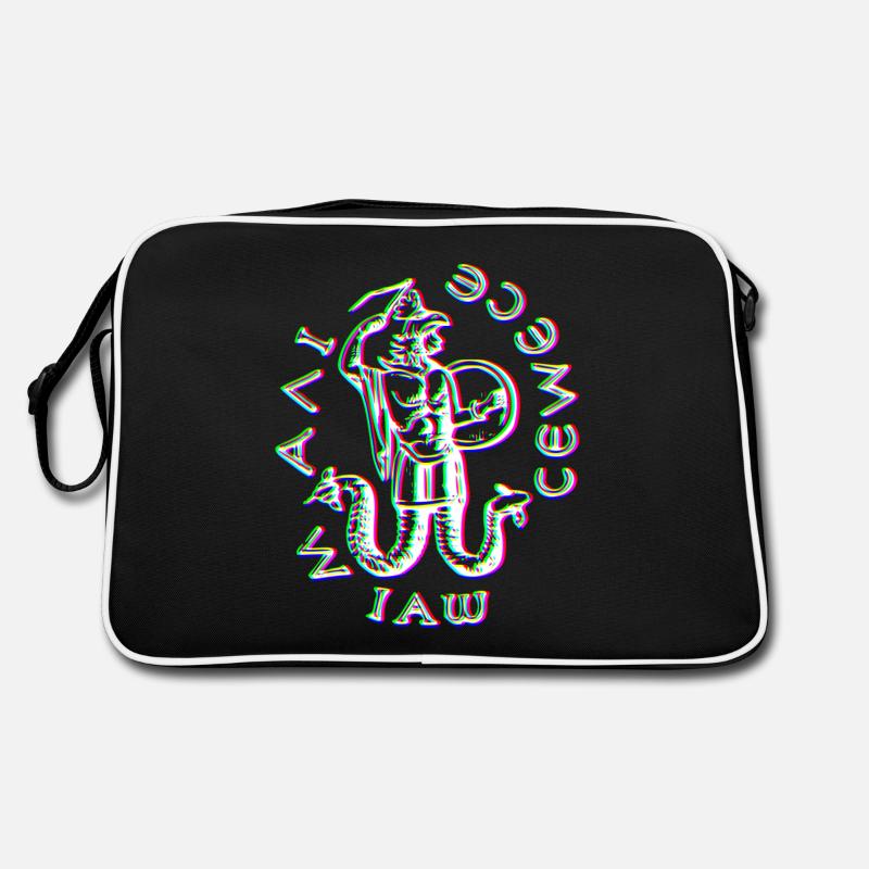 Fehlerhaftes Abraxas-Symbol Retro Tasche