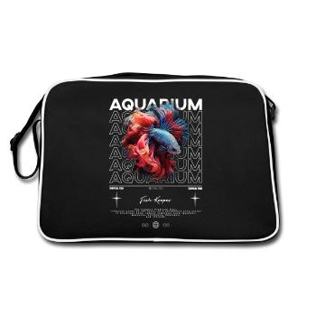 Betta Fish Keeper Modern Streetwear - Retro Bag - black/white - Back
