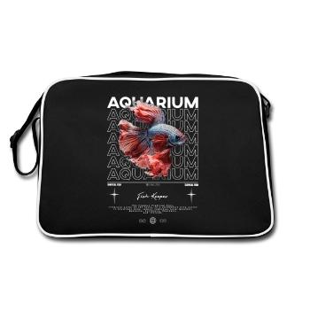 Betta Fish Keeper Modern Streetwear - Retro Bag - black/white - Back