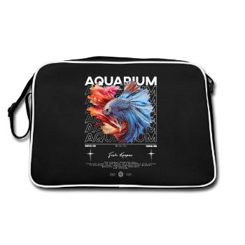 Betta Fish Keeper Modern Streetwear - Retro Bag - black/white - Back