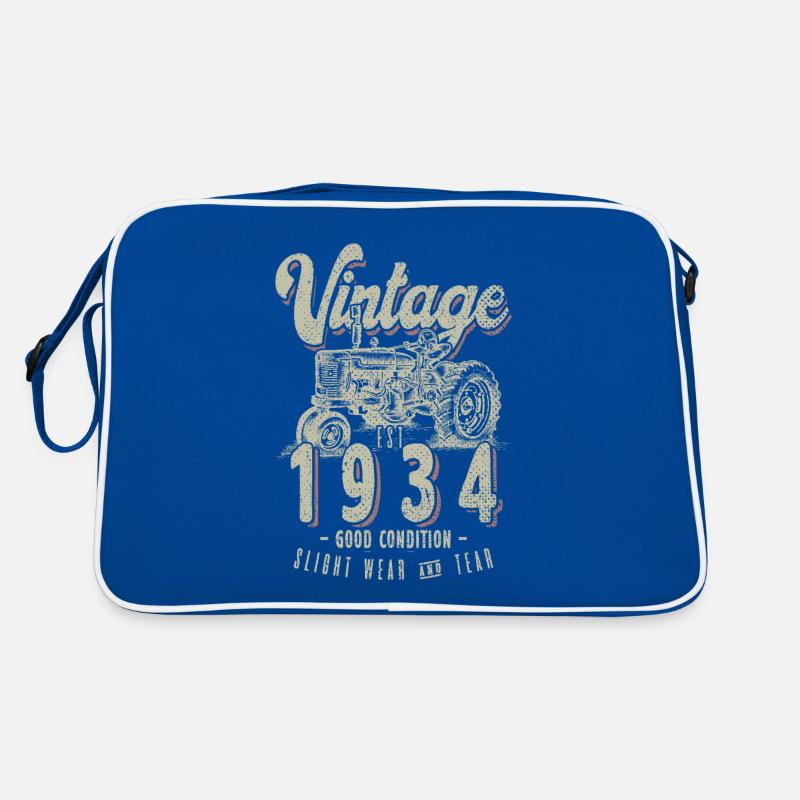 Oldtimer Traktor Farmer Geburtstag geboren 1934 Retro Tasche