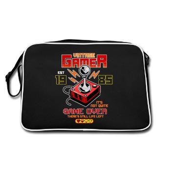 Vintage Gamer Since 1985 Drôle Anniversaire Jeux - Sac Retro - noir/blanc - Dos