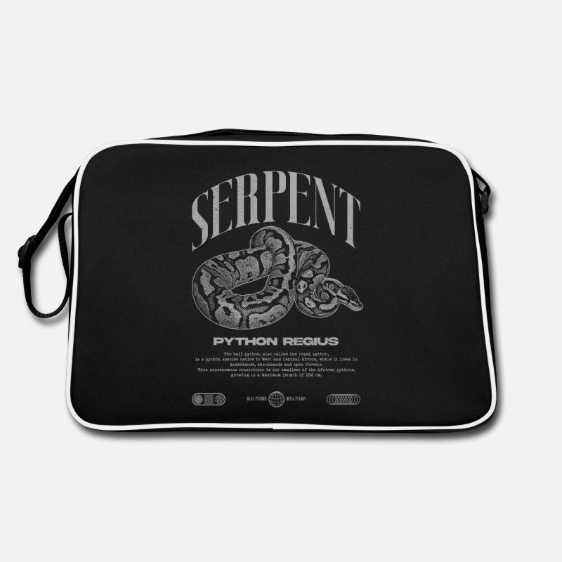 Ball Python Moderne Reptilienwärter Streetwear Retro Tasche