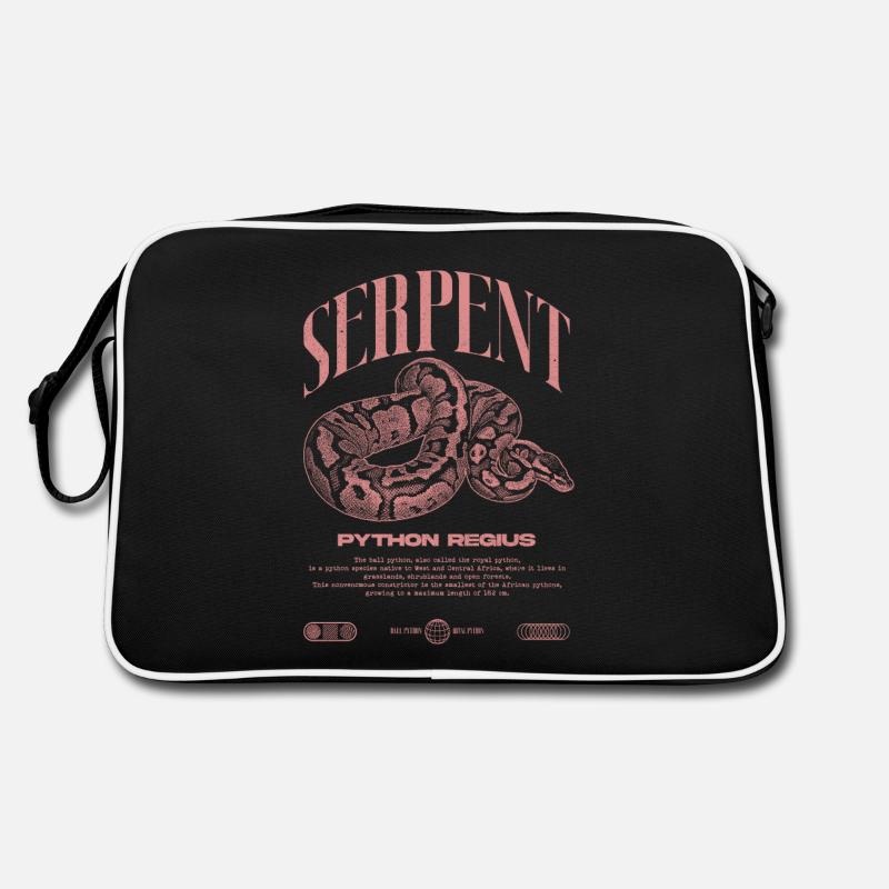 Ball Python Moderne Reptilienwärter Streetwear Retro Tasche