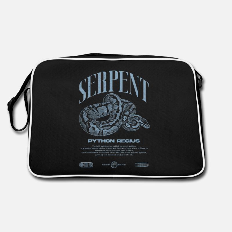 Ball Python Moderne Reptilienwärter Streetwear Retro Tasche