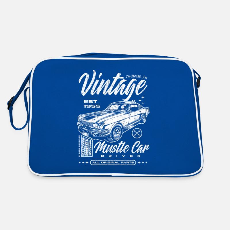 Ich bin nicht alt, ich bin ein Oldtimer, Oldtimer, Jahrgang 1955 Retro Tasche