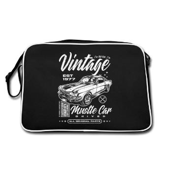I'm Not Old I'm Classic Car Vintage Born In 1977 - Retro Bag - black/white - Back
