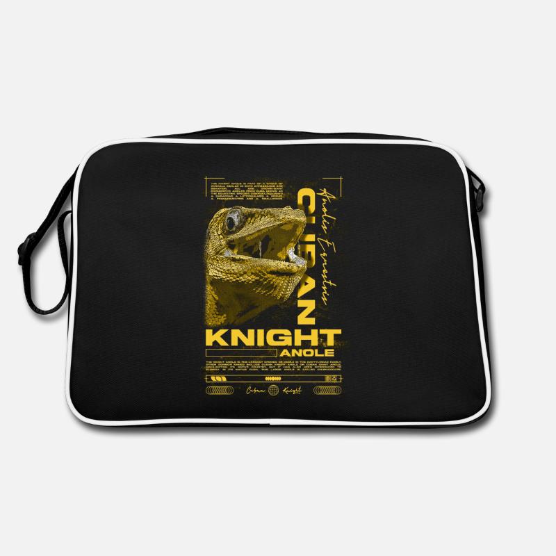 Kubanischer Ritter Anole Reptilienhalter Eidechse Retro Tasche