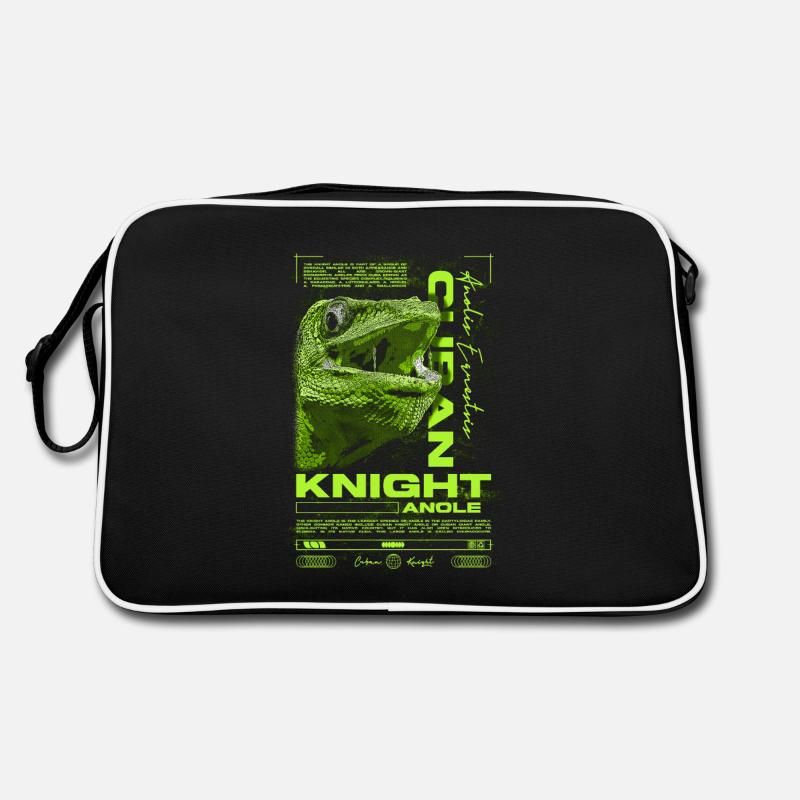 Chevalier cubain Anole Gardien de reptiles Lézard Sac Retro