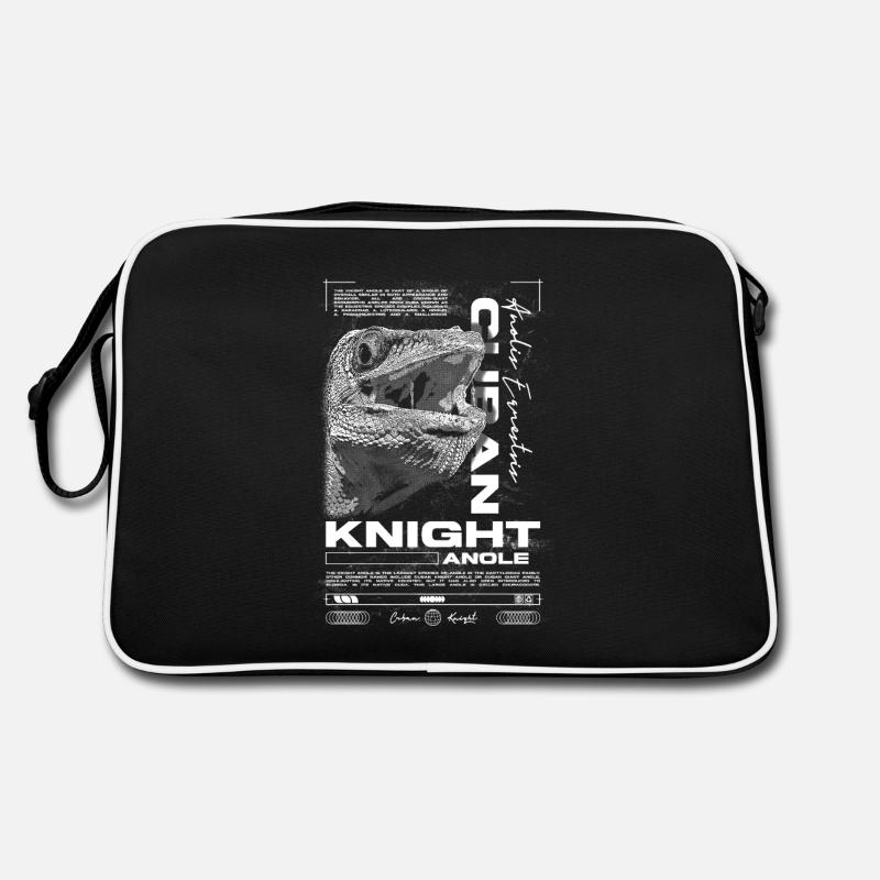 Kubanischer Ritter Anole Reptilienhalter Eidechse Retro Tasche