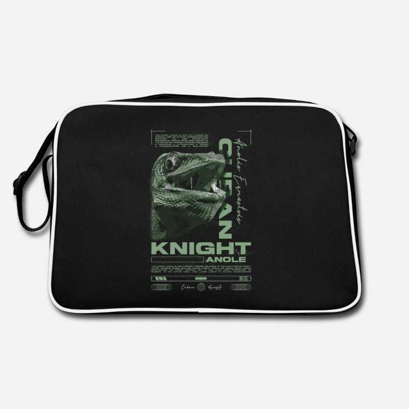 Kubanischer Ritter Anole Reptilienhalter Eidechse Retro Tasche