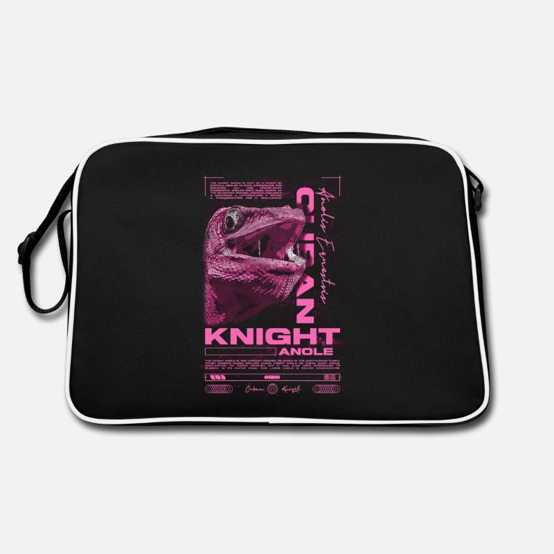 Kubanischer Ritter Anole Reptilienhalter Eidechse Retro Tasche