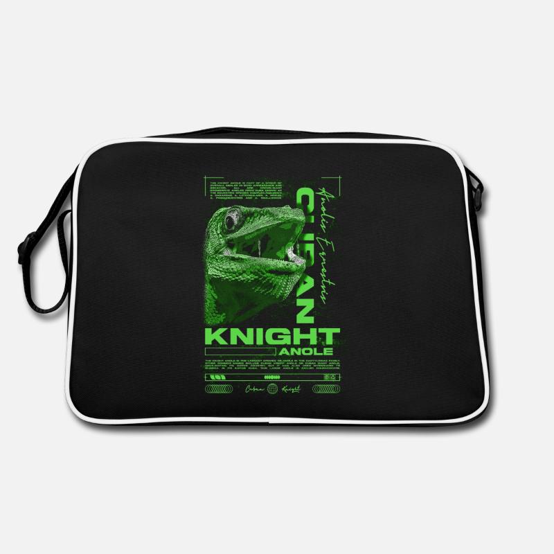 Chevalier cubain Anole Gardien de reptiles Lézard Sac Retro
