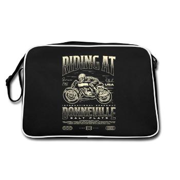 Bonneville Salt Flats Moto Anniversaire 1961 - Sac Retro - noir/blanc - Dos