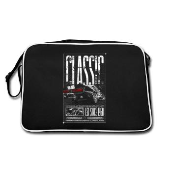 Je ne suis pas vieux Je suis Voiture classique vintage Né en 1968 - Sac Retro - noir/blanc - Dos