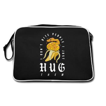 Ball Python Snake Owner Banana Royal Python - Retro Bag - black/white - Back