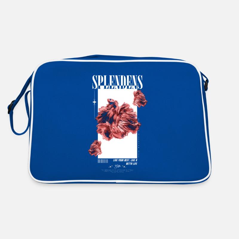 Siamese Fighting Fish Betta Life Fish Retro Bag