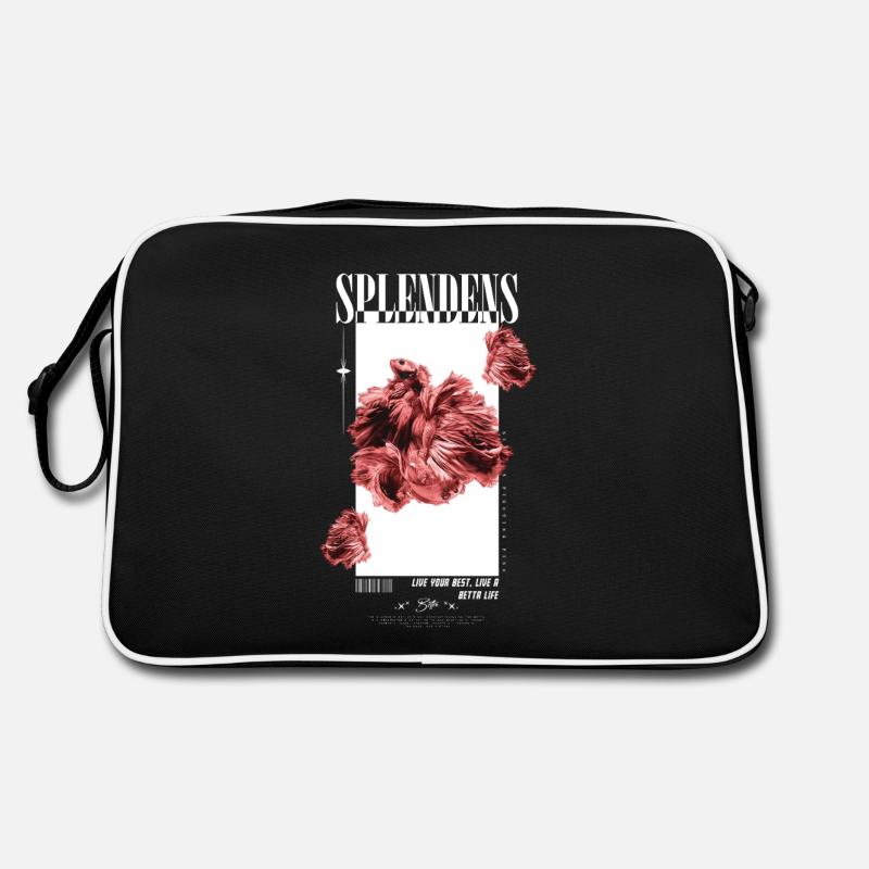 Siamese Fighting Fish Betta Life Fish Retro Bag