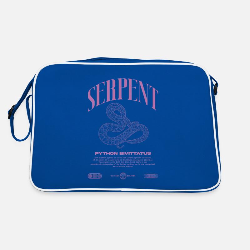 Burmese Python Modern Reptile Keeper Streetwear Retro Bag