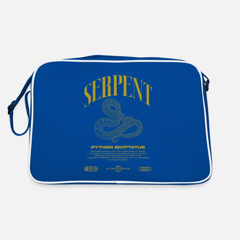 Burmese Python Modern Reptile Keeper Streetwear Retro Bag