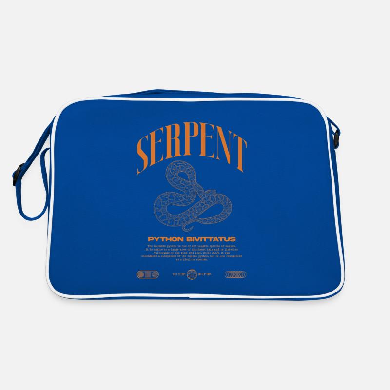 Burmese Python Modern Reptile Keeper Streetwear Retro Bag