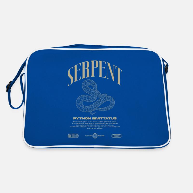 Burmese Python Modern Reptile Keeper Streetwear Retro Bag