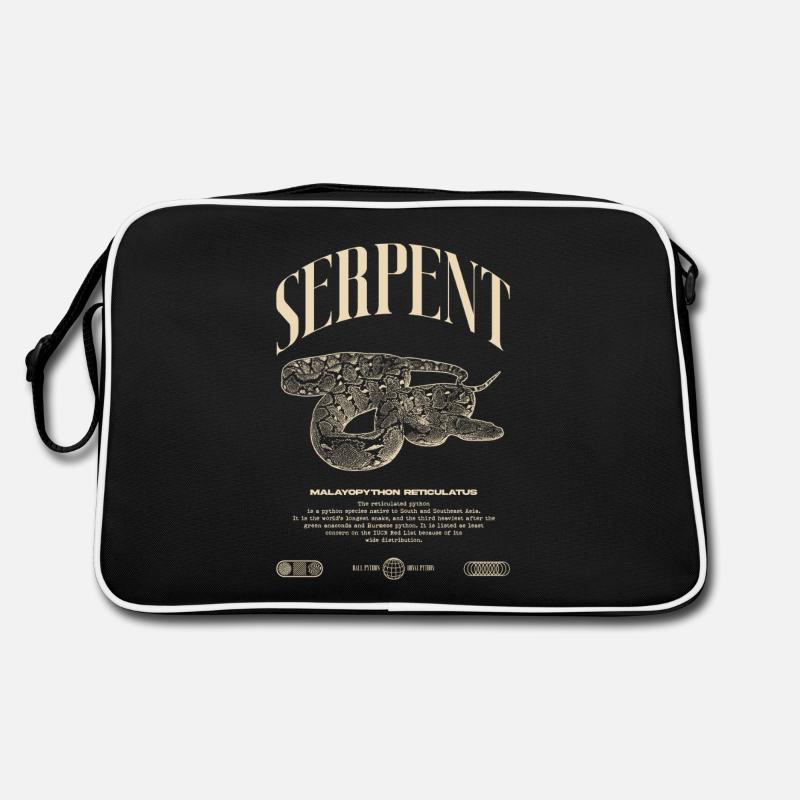 Gardien de reptiles python réticulé Streetwear Sac Retro