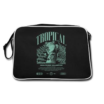 Grenouille arboricole aux yeux rouges Amphibien de la forêt tropicale - Sac Retro - noir/blanc - Dos