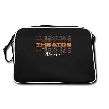 Black Theatre Nurse Melanin African Medical Nurses - Retro Bag - black/white - Back