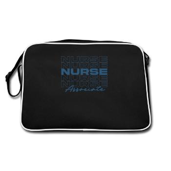 Krankenschwester Krankenschwester Medizinische Krankenschwestern Stilvoll - Retro Tasche - Schwarz/Weiß - Hinten