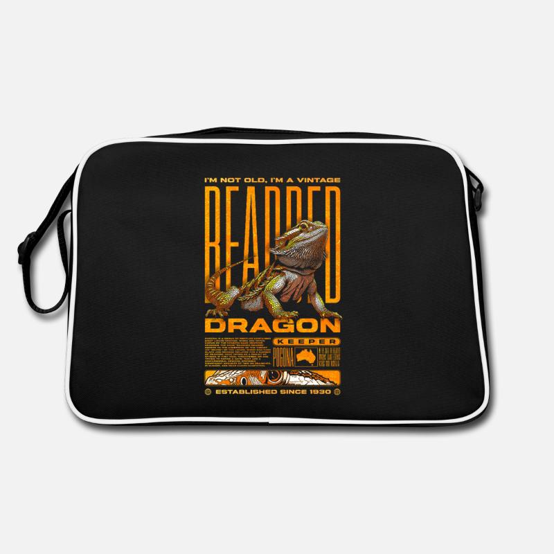 Bartagame Reptilienhalter Geburtstag Geboren 1930 Retro Tasche