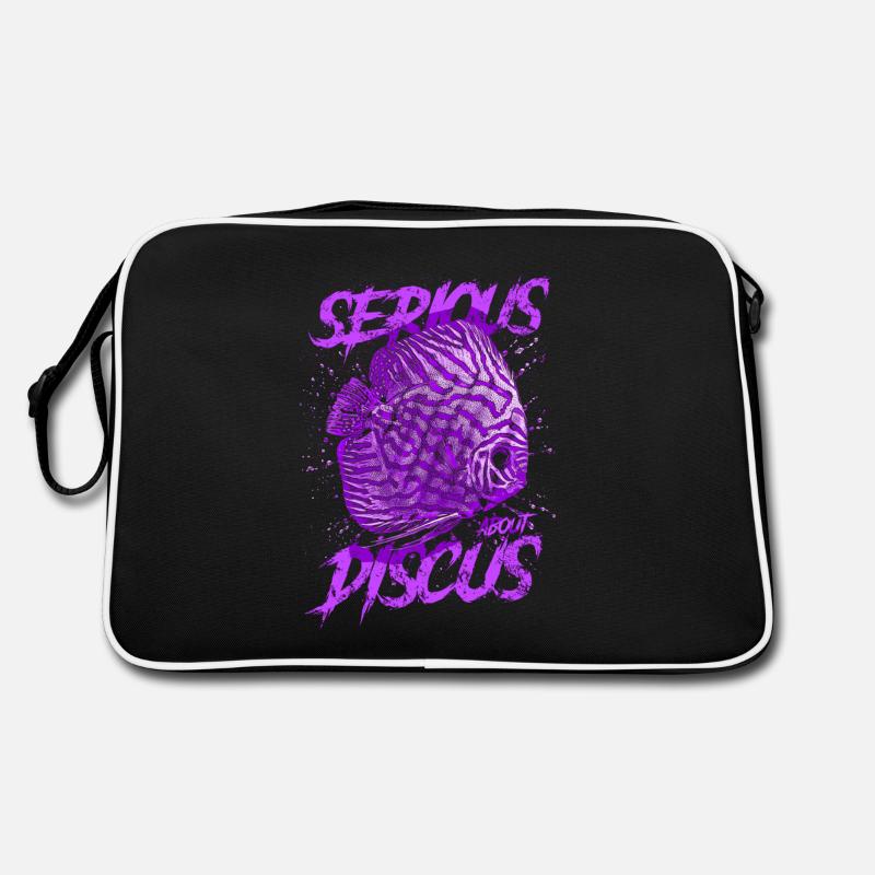Serious About Discus Fish Keeper Aquarist Retro Bag