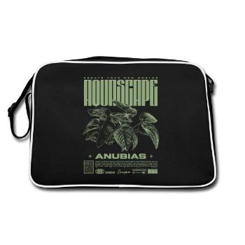 Aquascaping Anubias Plante Aquatique Fish Keeper - Sac Retro - noir/blanc - Dos