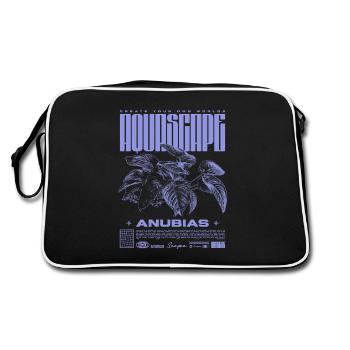 Aquascaping Anubias Plante Aquatique Fish Keeper - Sac Retro - noir/blanc - Dos