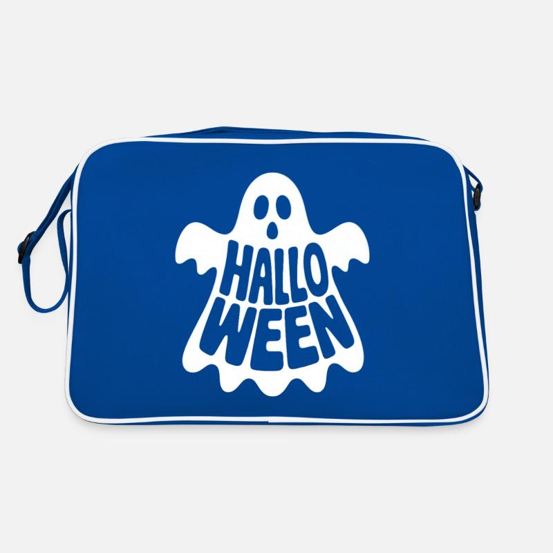 Halloween Ghost - Cool Spooky Logo Retro Bag