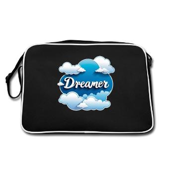 rêver - rêveur - rêveuse - rêve - rêverie - Sac Retro - noir/blanc - Dos